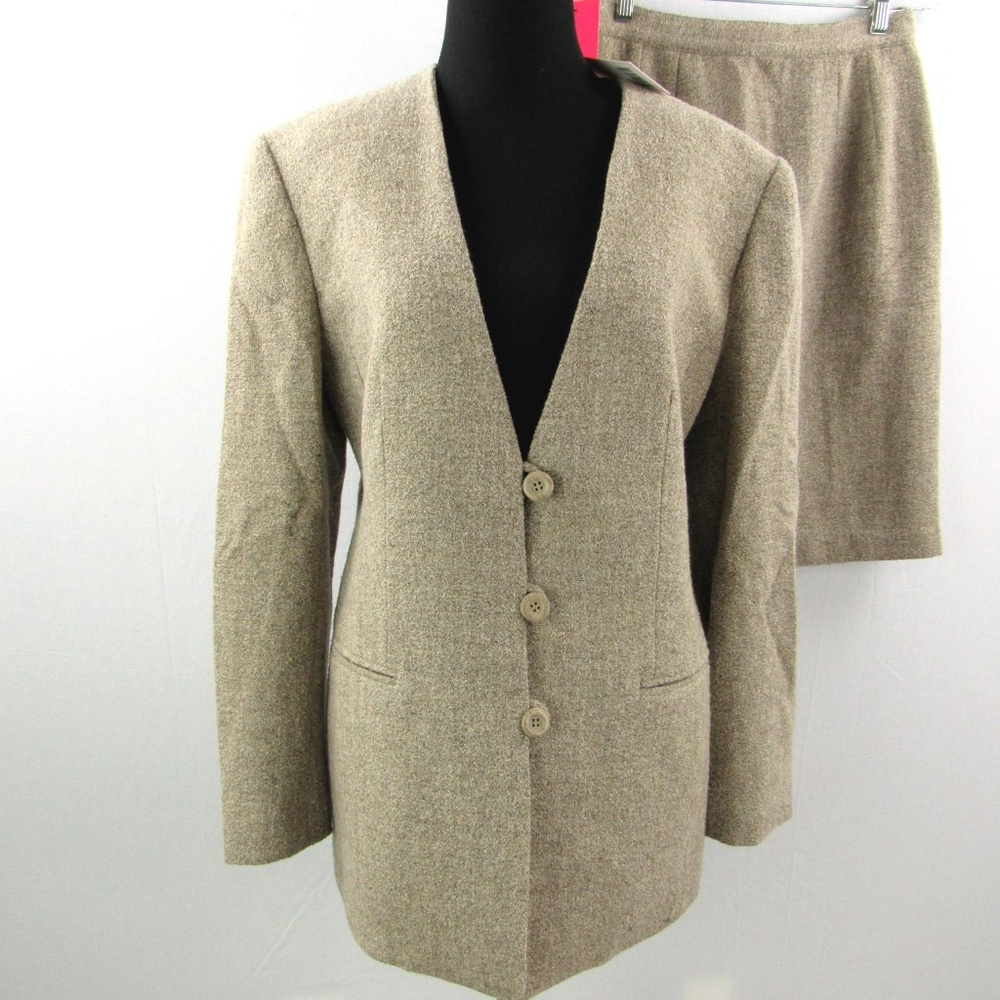 Barneys NY Wool Skirt Suit